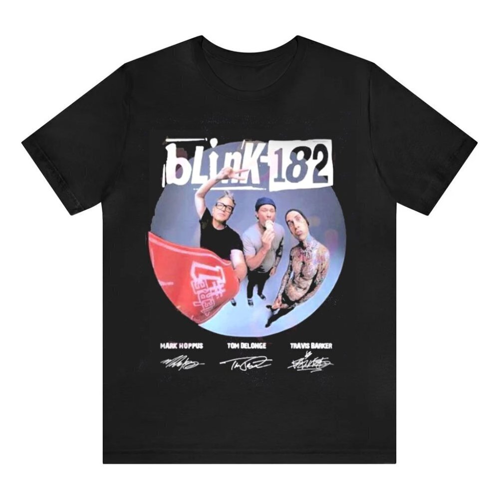Blink182 World Tour  Tshirt Blink 182 T Shirt Blink 182  Tee